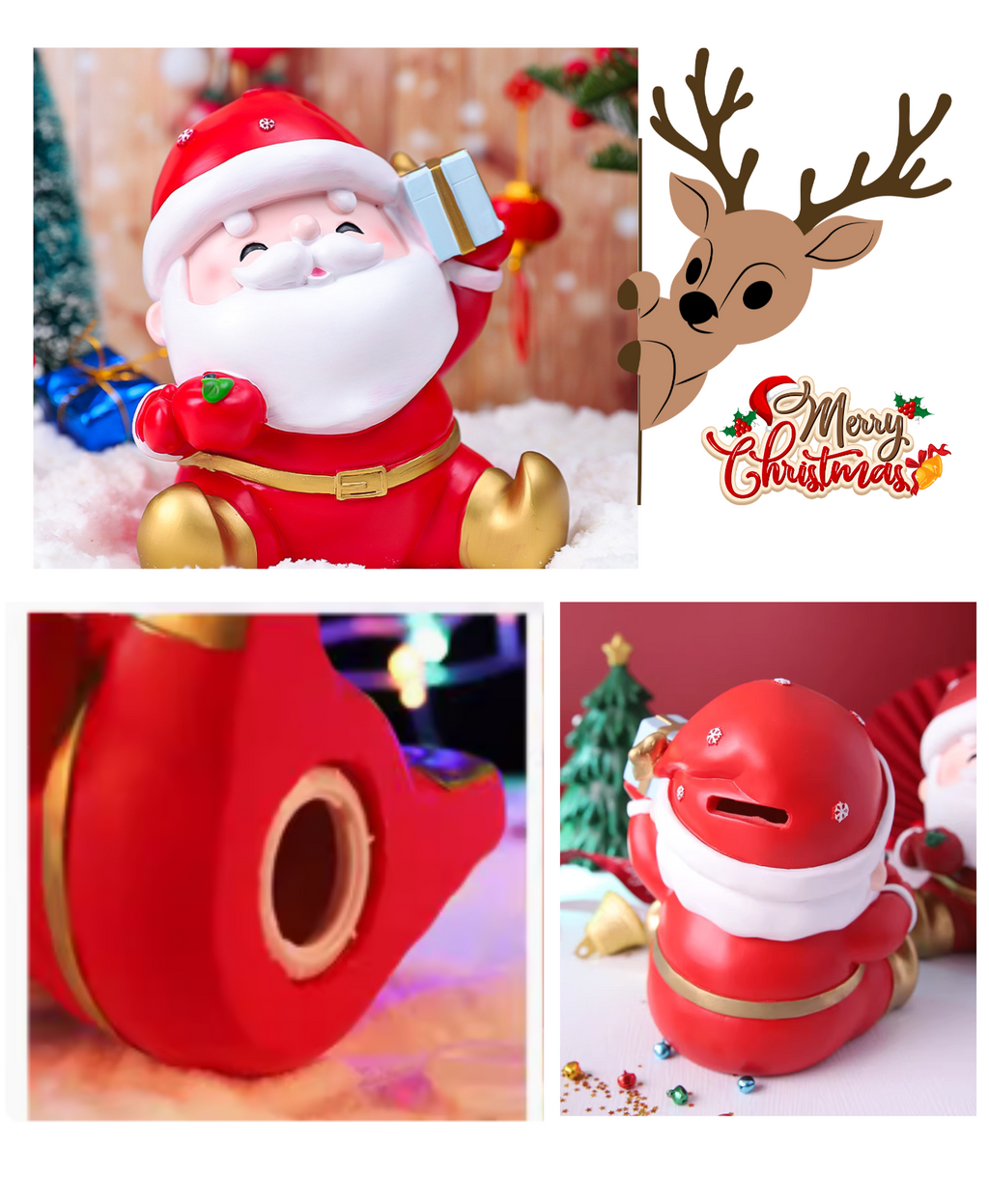 HoHoHo Piggy Bank – Santa Edition