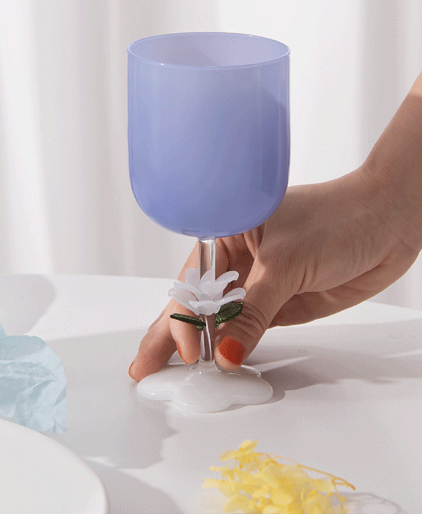 GIFTING INSPIRATION - Blue Jade Bloom Wine Glass