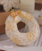 Glam White and Gold Christmas Ornament