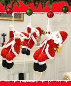Rope Climbing Santa Decoration