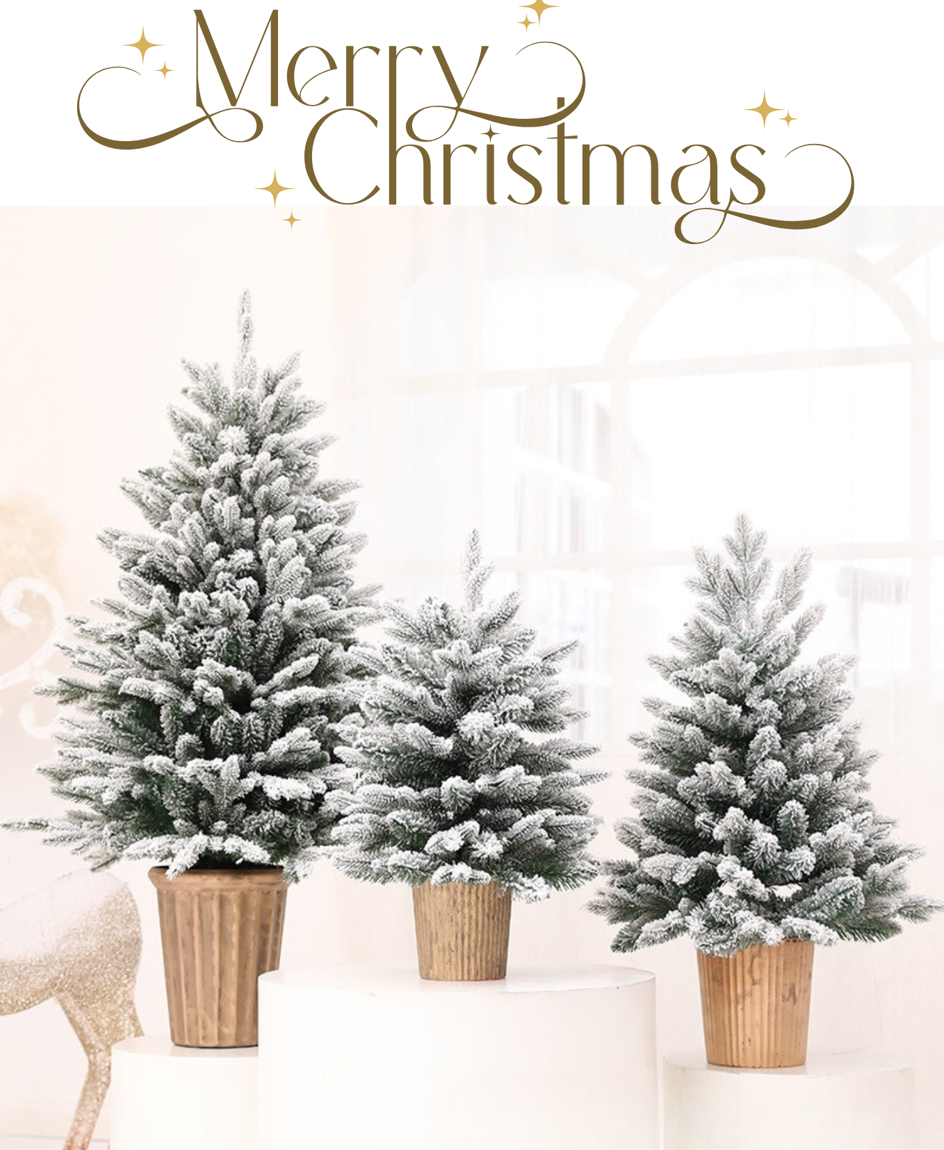 Snowy Spruce Lit Christmas Tree