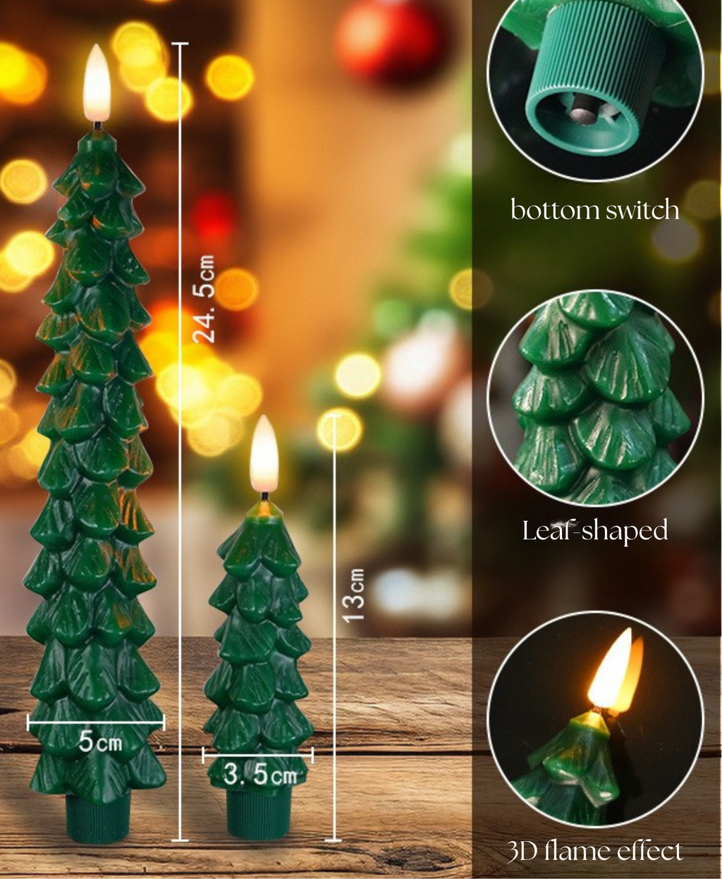 LED Christmas Tree Candle Lights