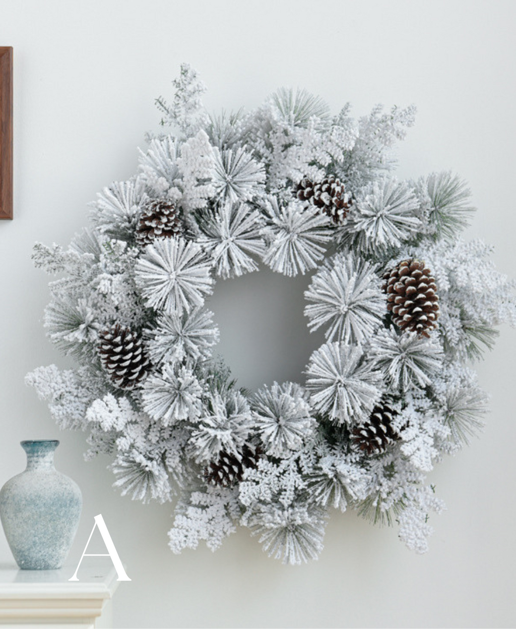 Frosted Pine Holiday Wreath