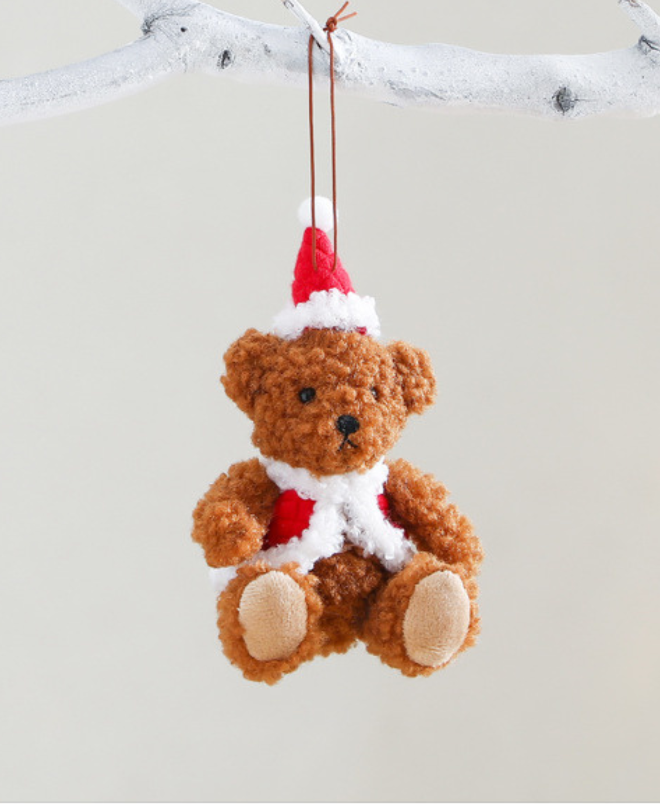Jolly Teddy Christmas Ornament