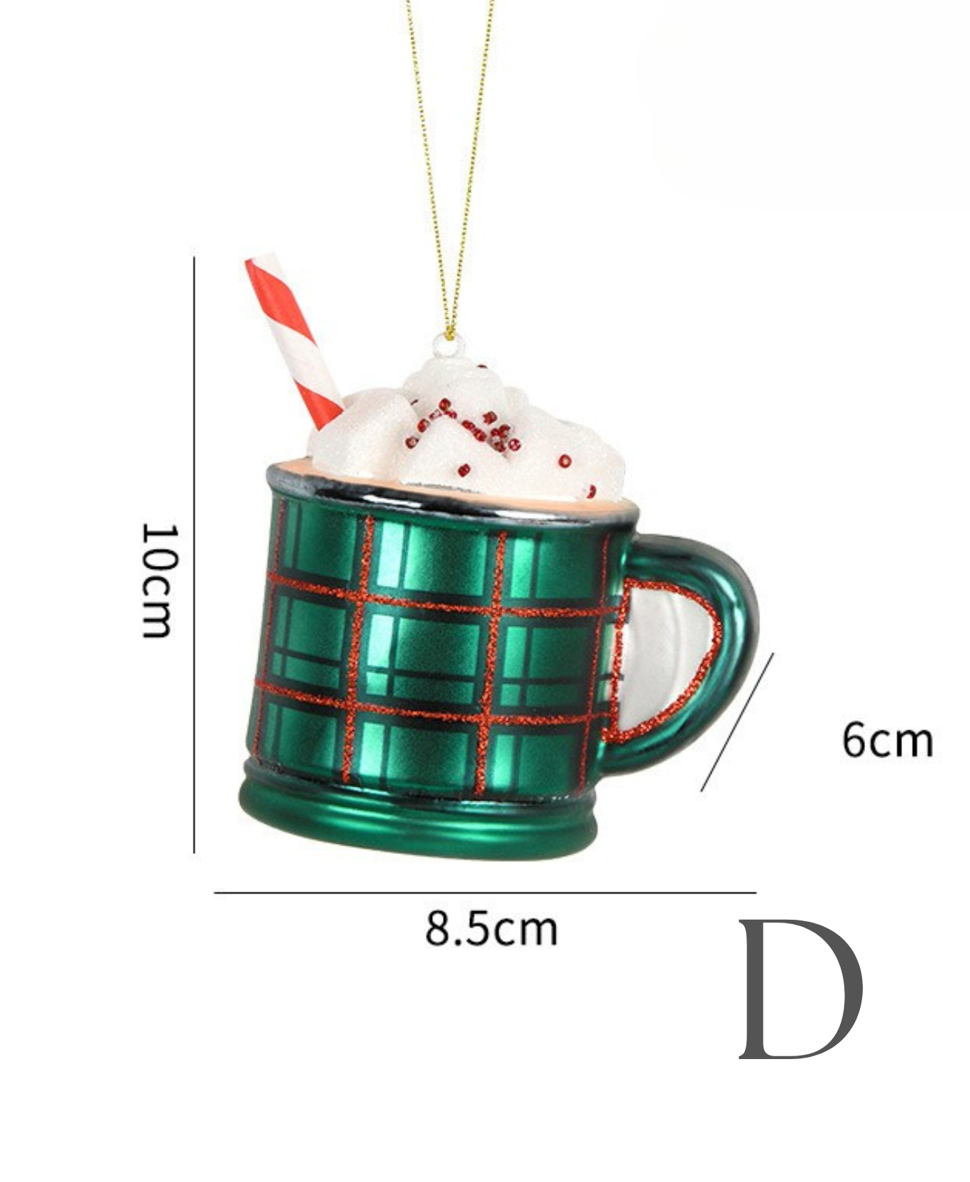 Café Christmas Charm Ornament