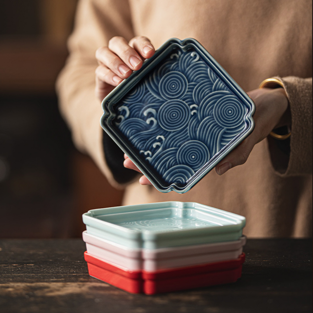 Japanese Ceramic Cake Plates