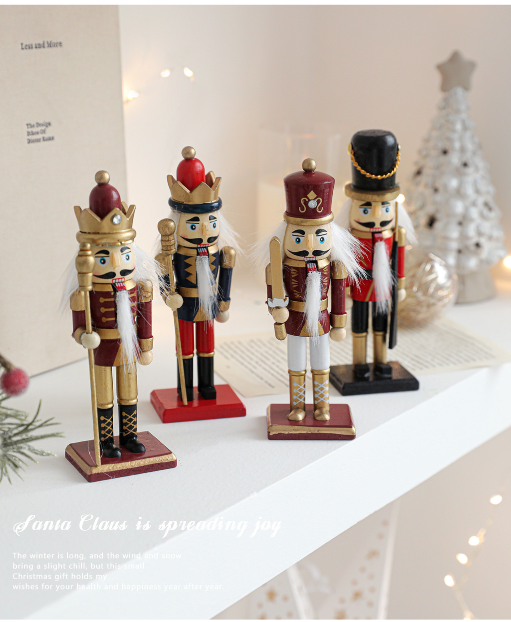 Burgundy & Gold Nutcracker - 15 cm