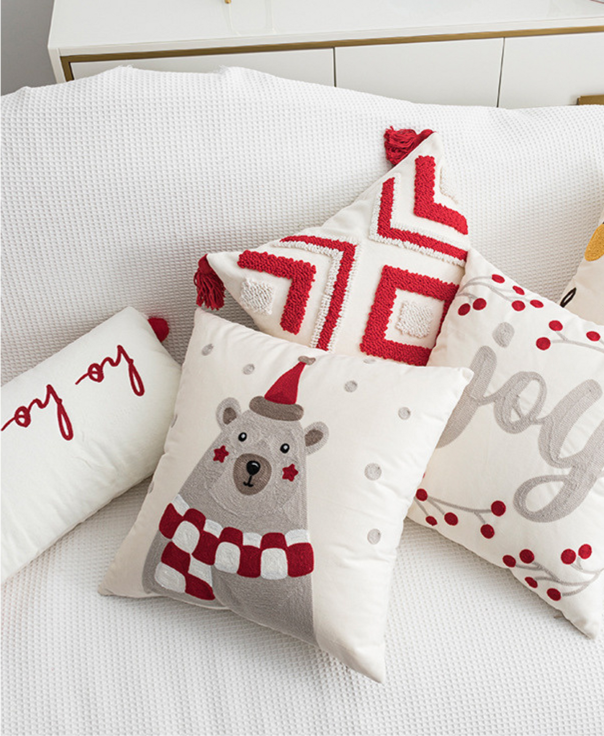 Snuggle Bear Pillow Cover