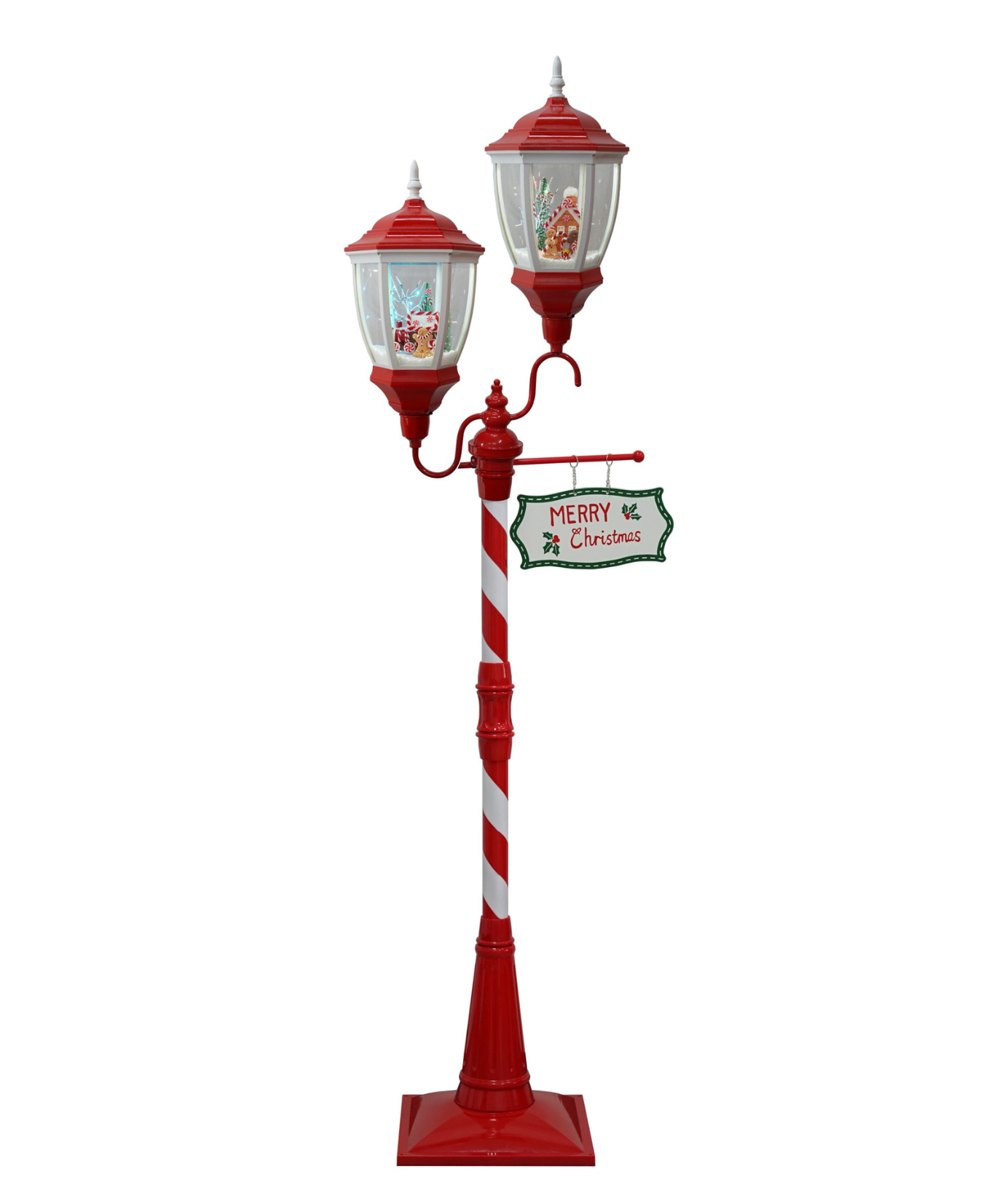 Festive Twin Glow Post – Holiday Sign Edition