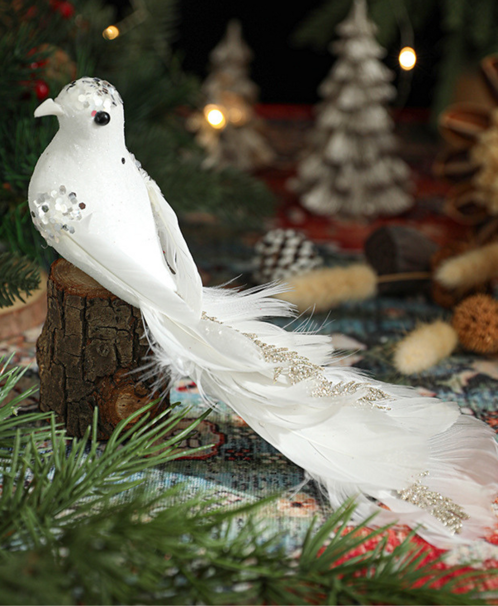 Whimsical Birds Christmas Ornament