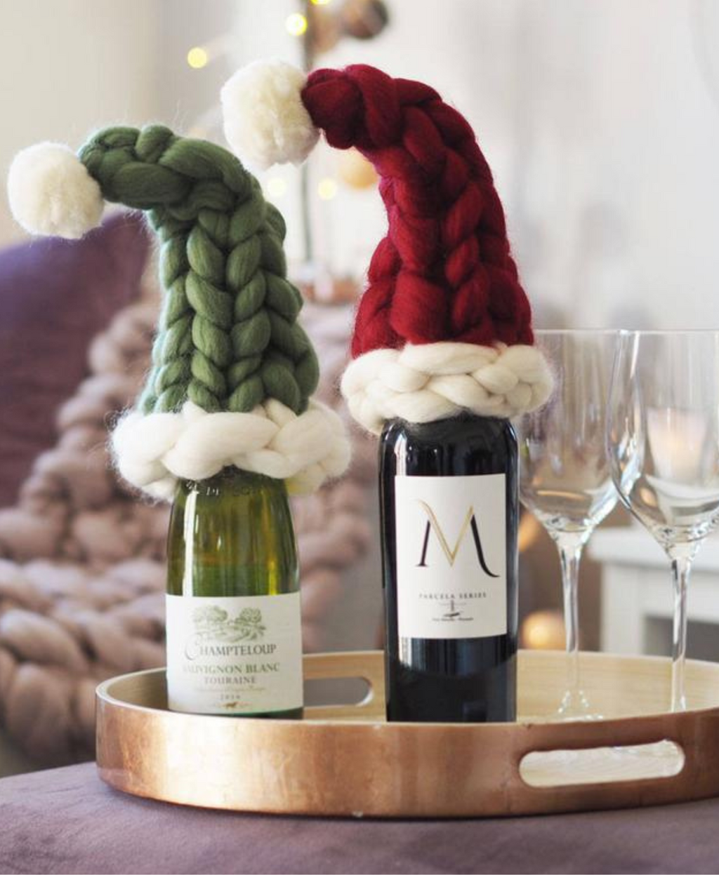 Nordic Knit Holiday Hat