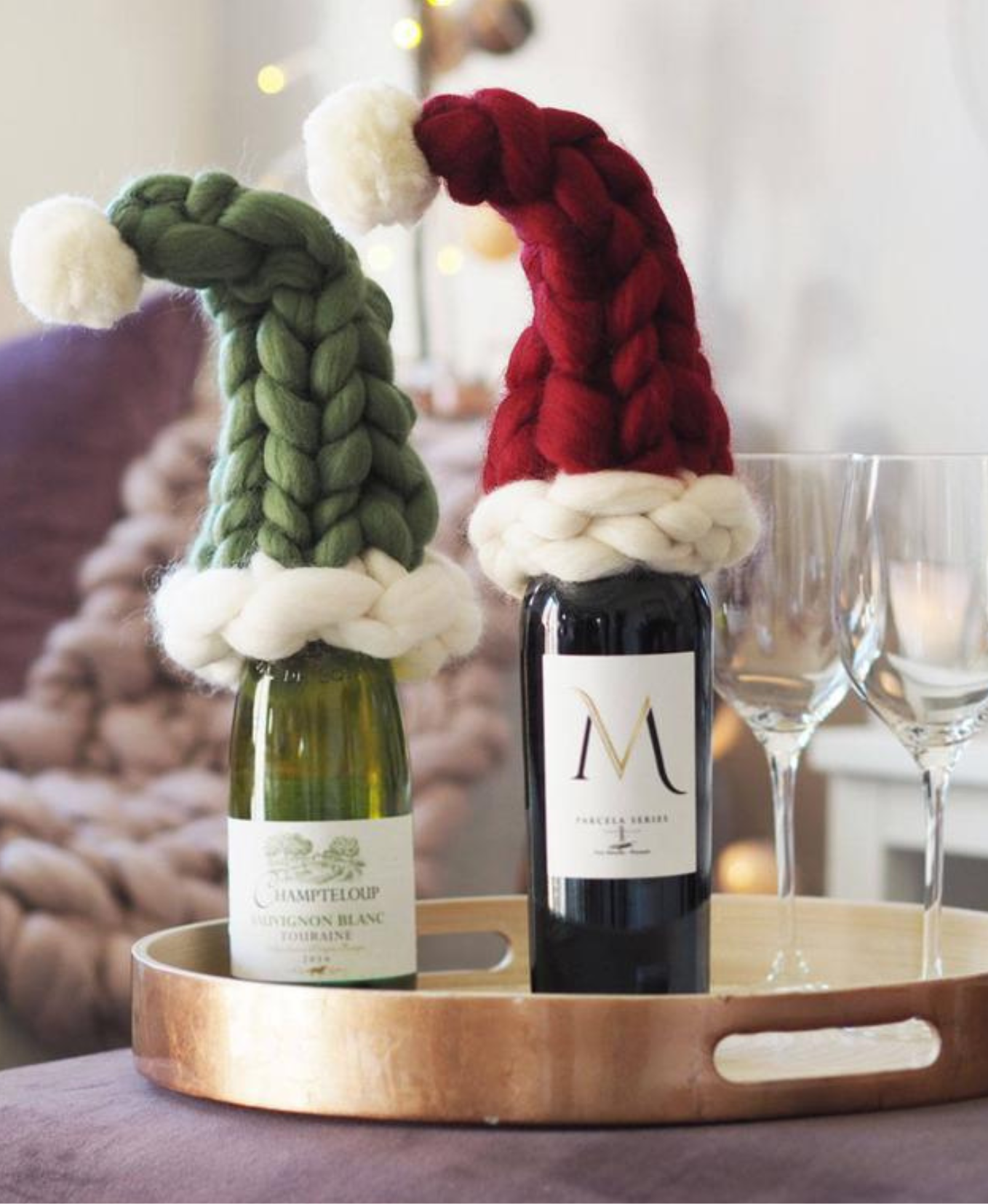 Nordic Knit Holiday Hat