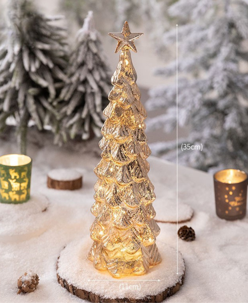 Auric Glass Christmas Tree Decoration