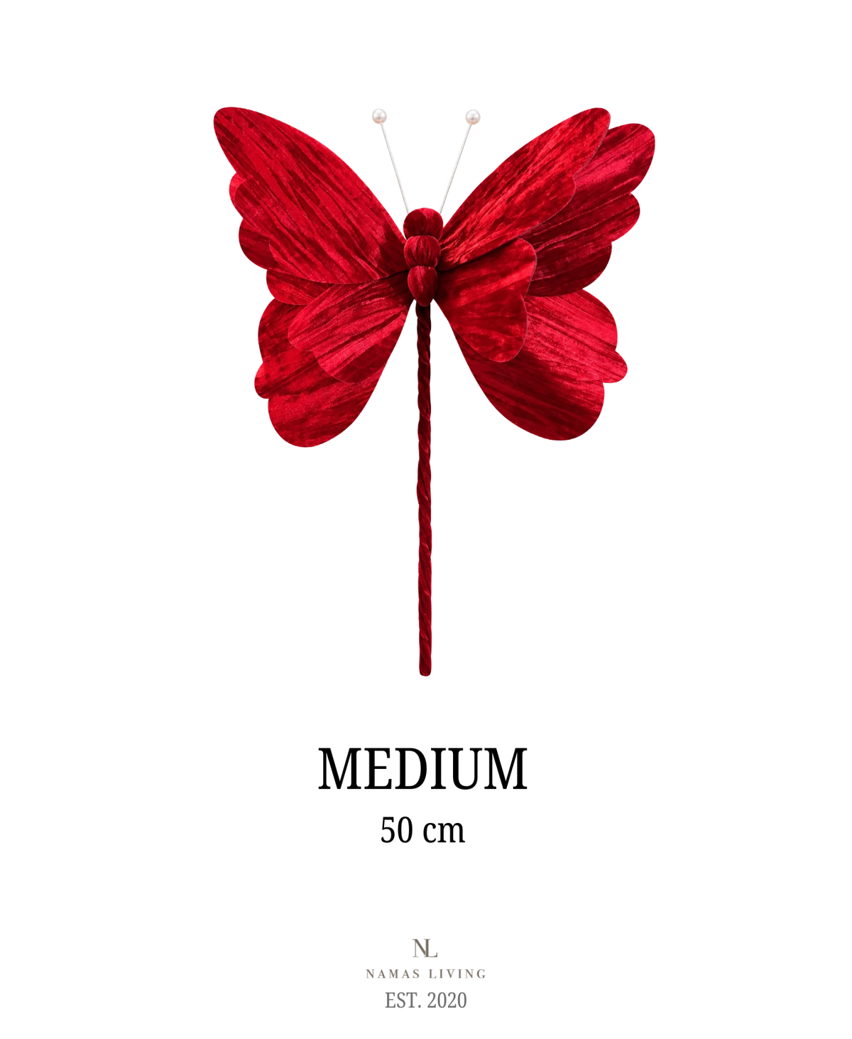 Crimson Velvet Butterfly Tree Pick