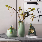 Jade Parrot Vase