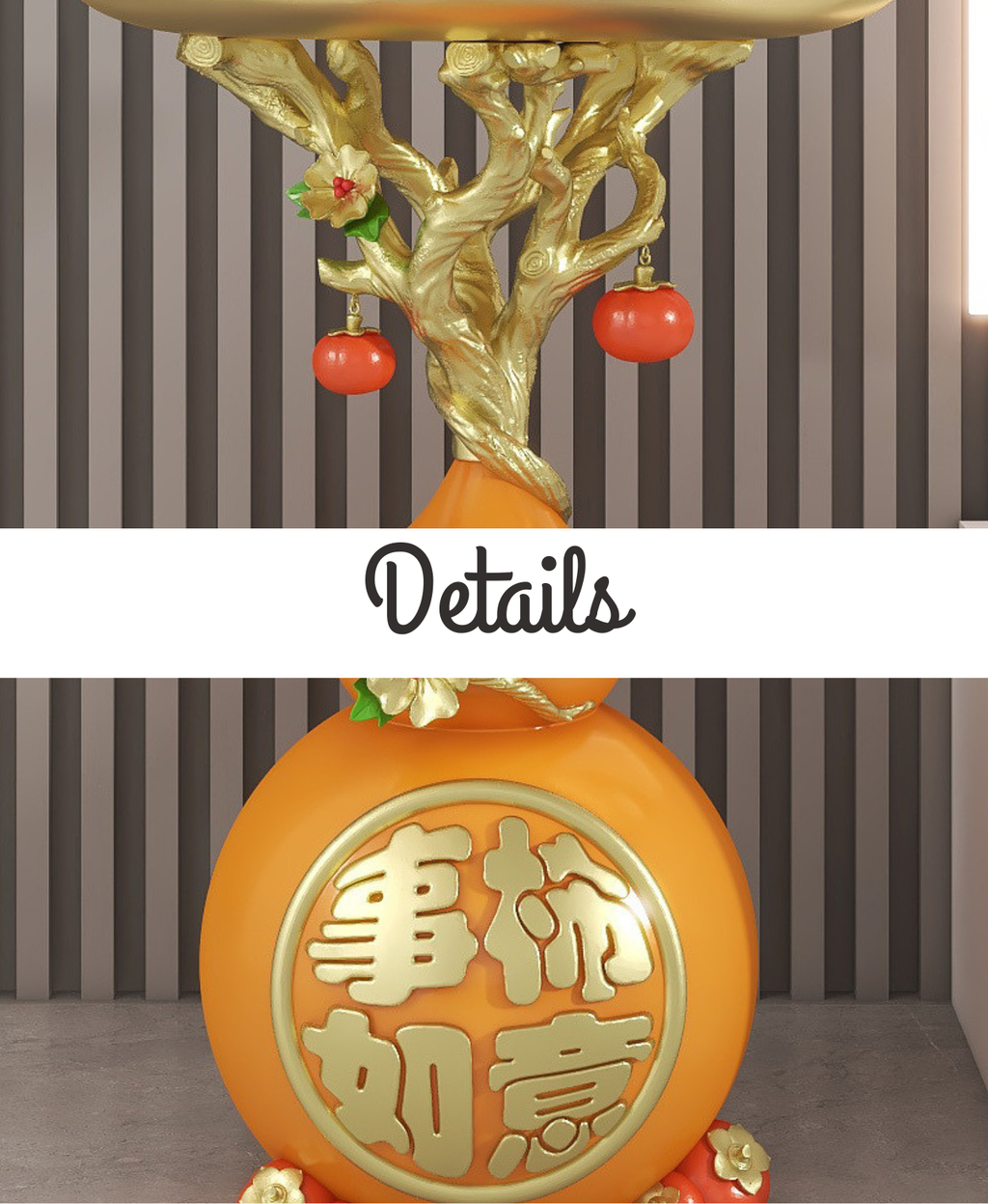 Chinoiserie Gourd Side Table