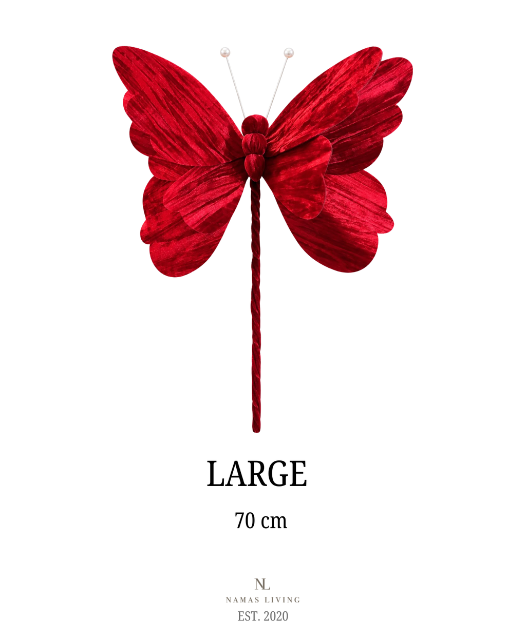 Crimson Velvet Butterfly Tree Pick