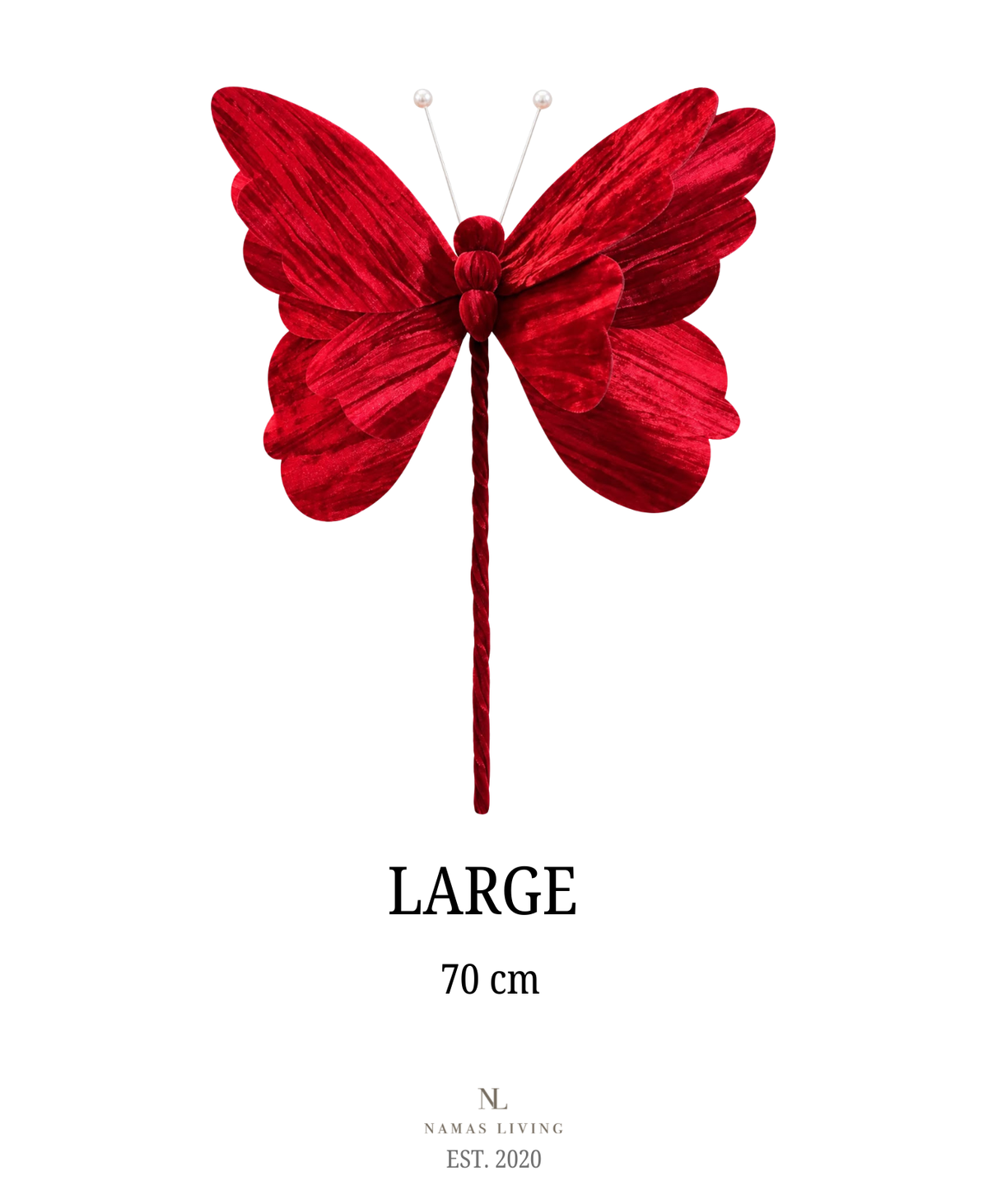 Crimson Velvet Butterfly Tree Pick