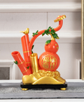 Jinbao Bamboo & Gourd Decorative Display