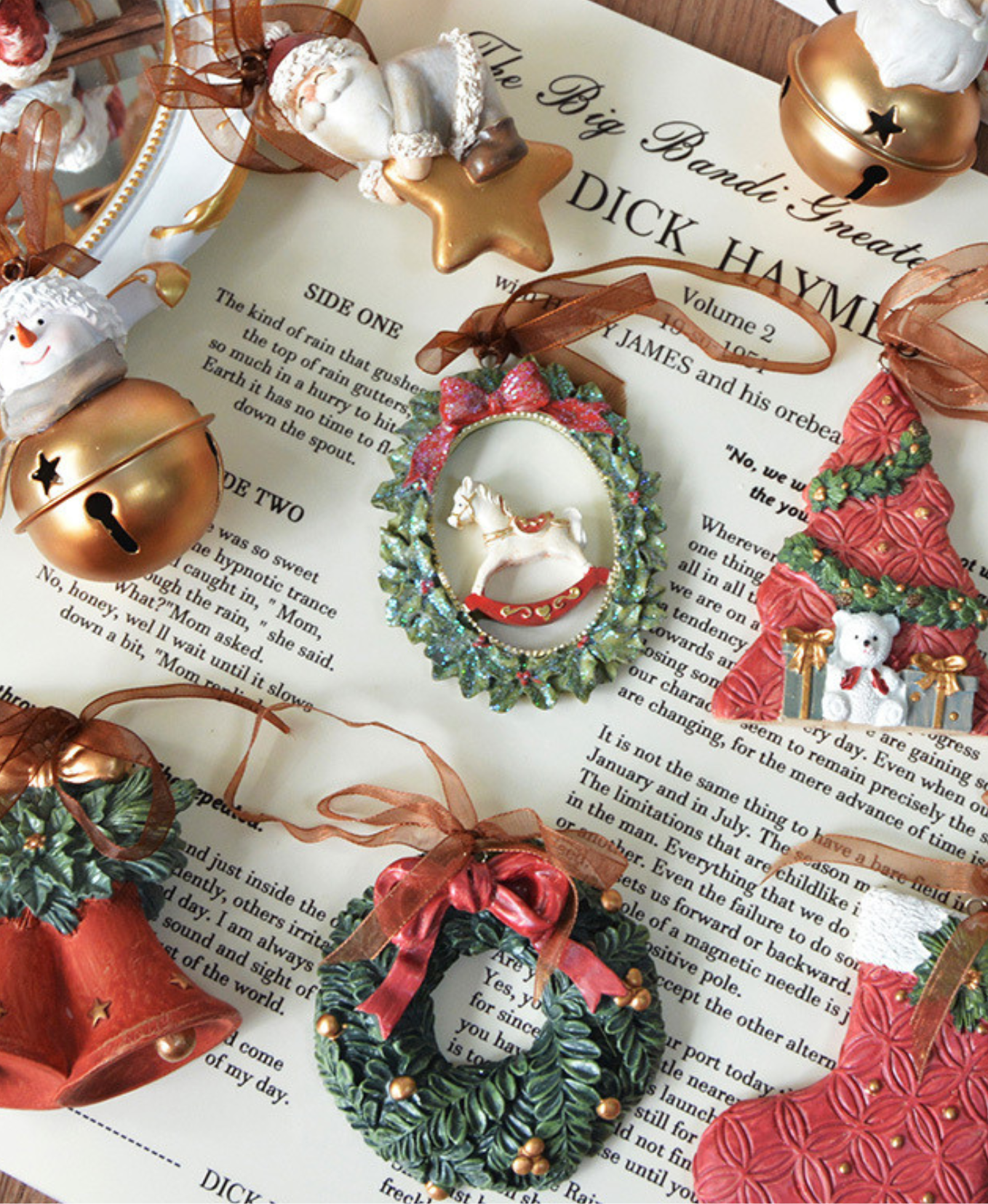 Vintage Retro Christmas Tree Ornaments