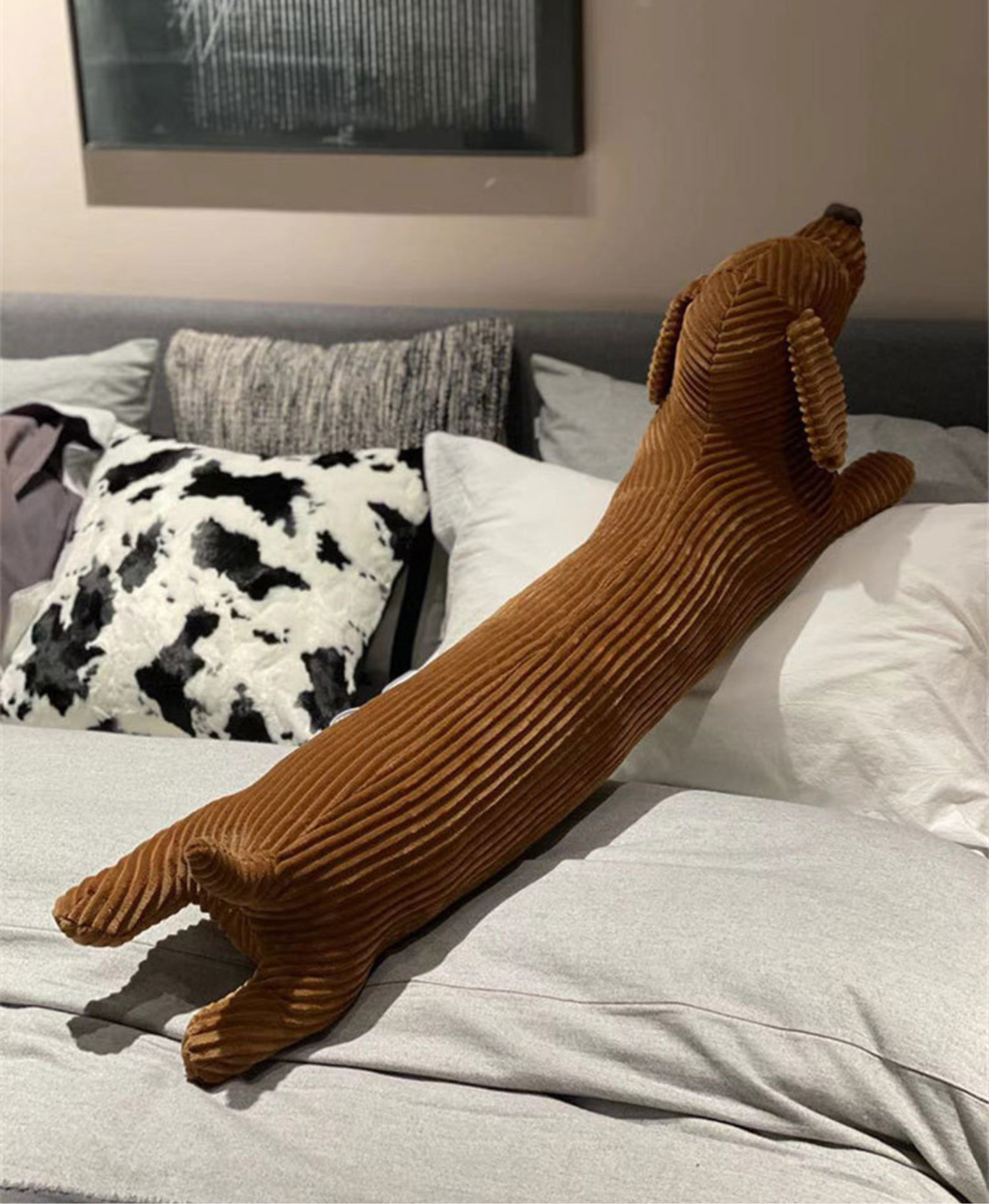 Brown Dachshund Pillow