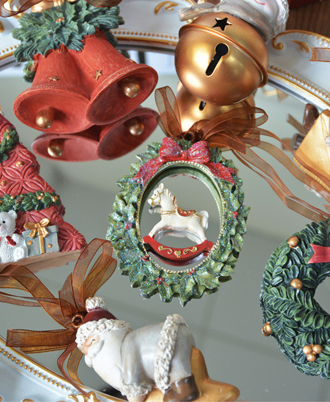 Vintage Retro Christmas Tree Ornaments