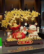 Lucky Cat Prosperity Ornament with Gift Box