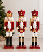 Burgundy & Gold Nutcracker - 60 cm