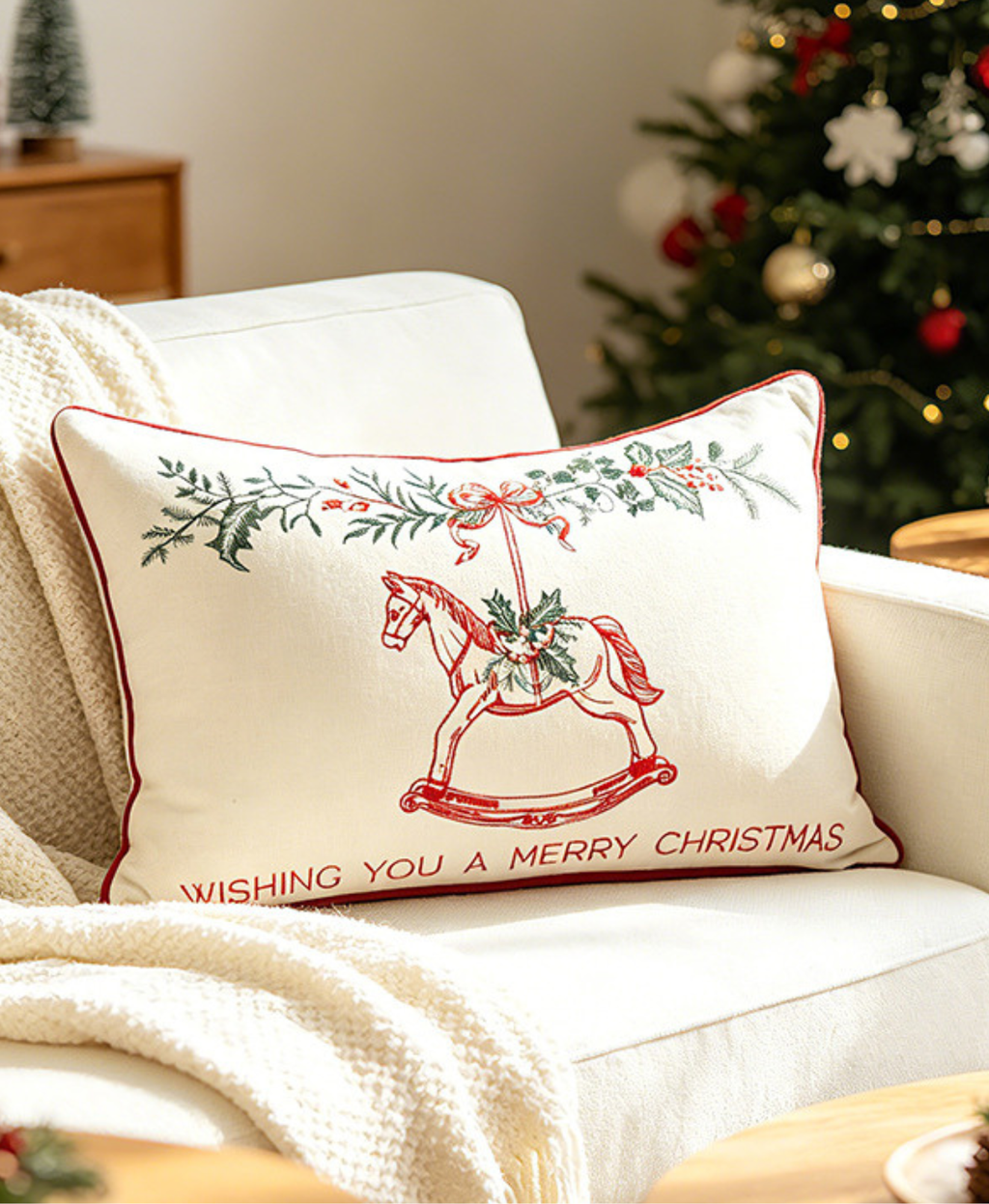 Rocking Horse Cushion Cover