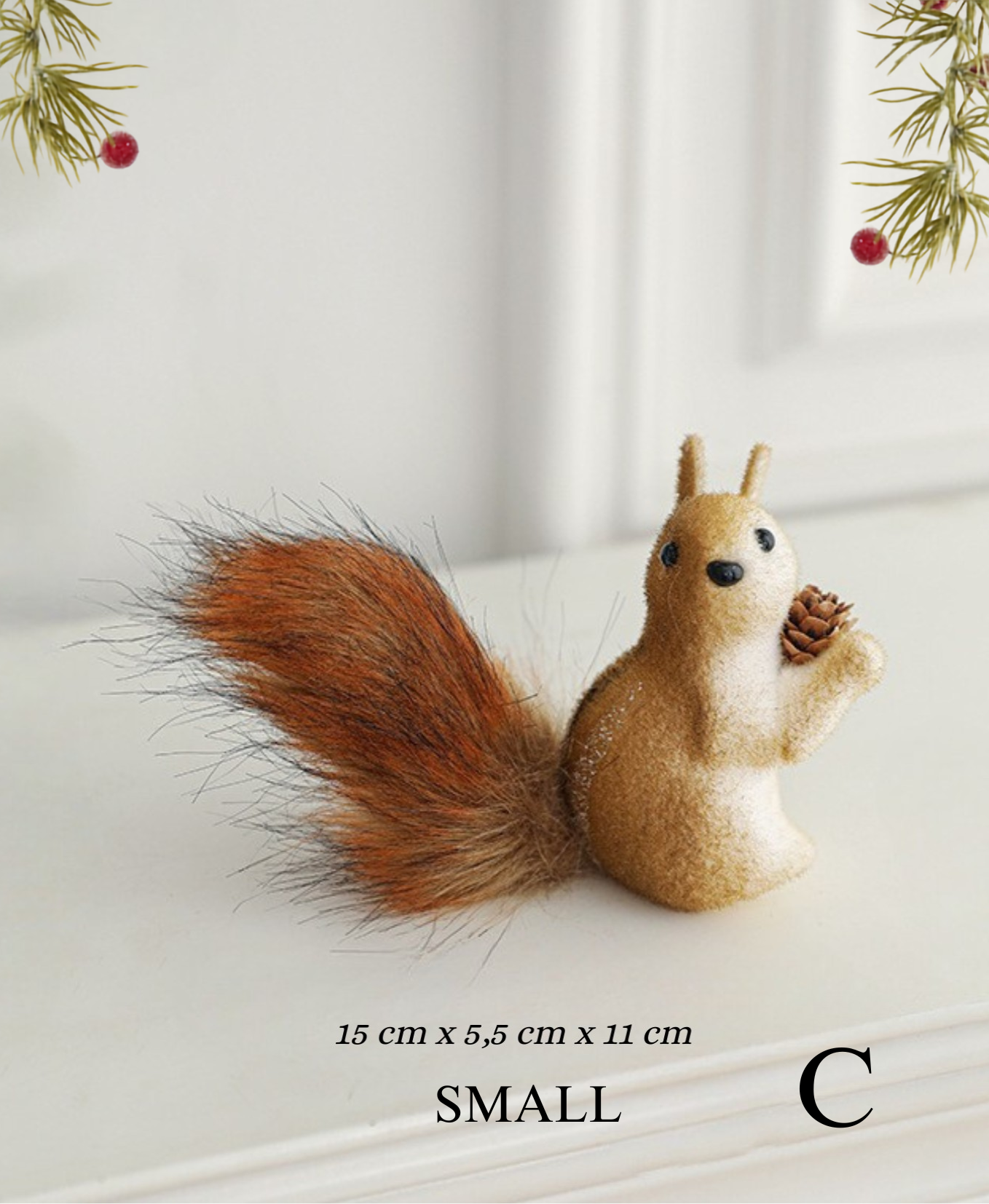 Magical Pine Grove Squirrel Decoration