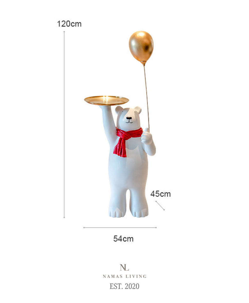 Polar Bear Balloon Decorative Display