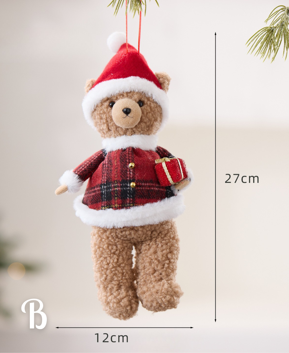 Christmas Teddy Bear Ornament