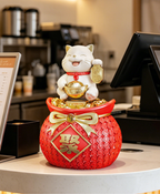 Lucky Cat Treasure Decor