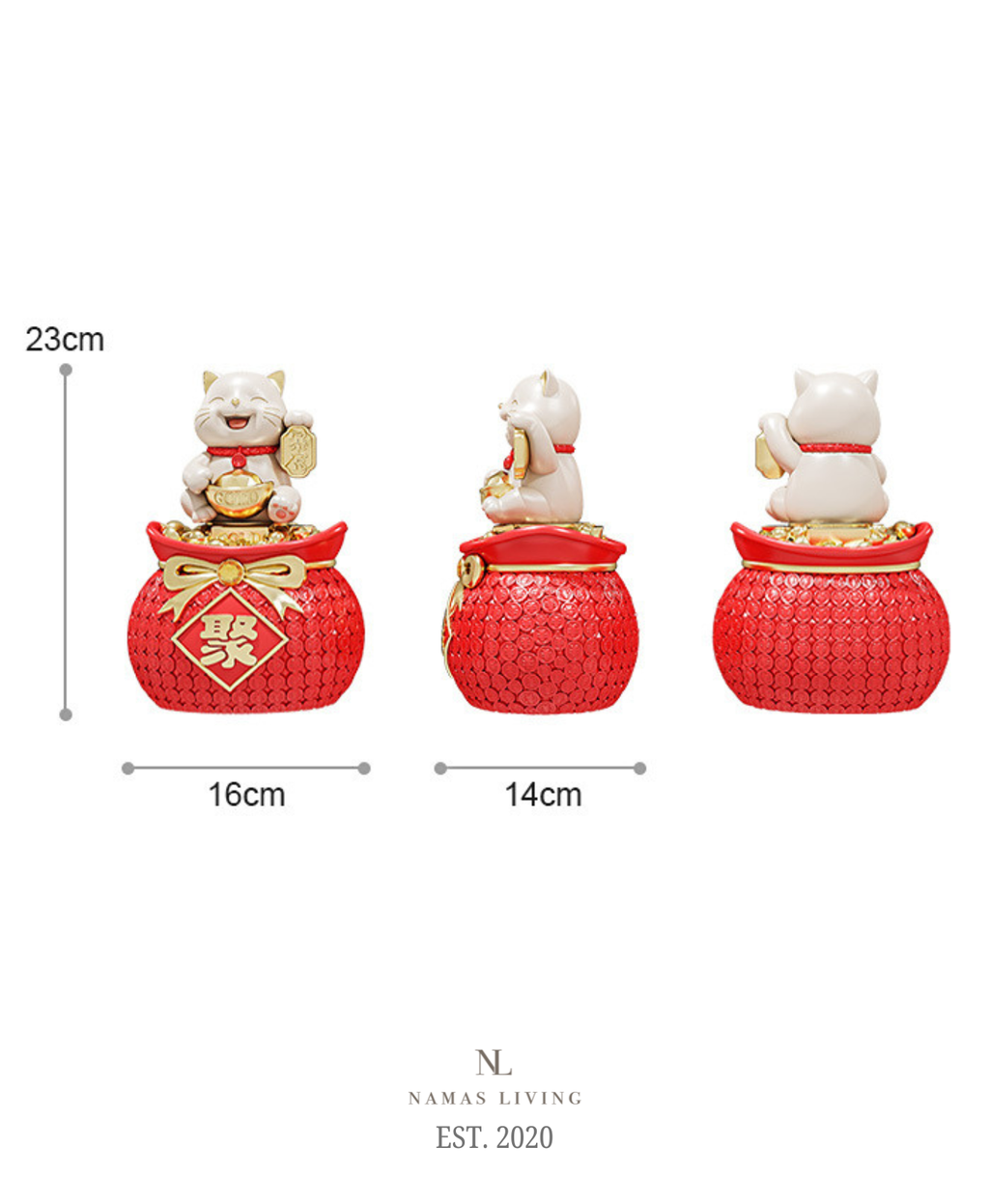 Lucky Cat Treasure Decor