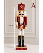 Burgundy & Gold Nutcracker - 60 cm