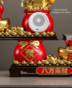 Golden Wealth Tree Bluetooth Speaker & Voice Assistant