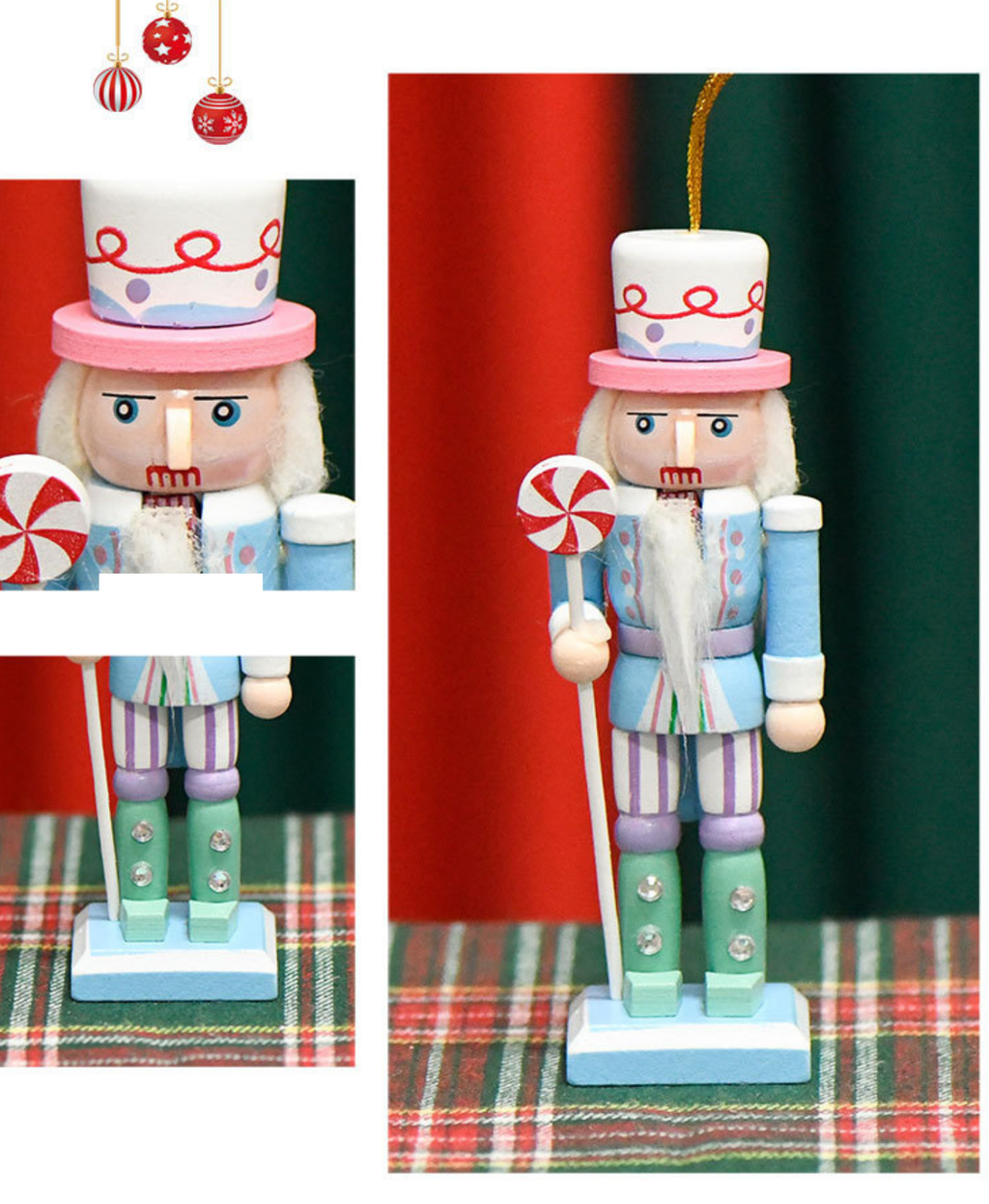 Pastel Macaroon Candy Nutcrackers Set