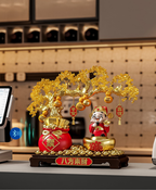 Golden Wealth Tree Bluetooth Speaker & Voice Assistant