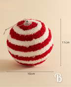 Bouclé Stripe Christmas Ornament