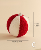 Bouclé Stripe Christmas Ornament