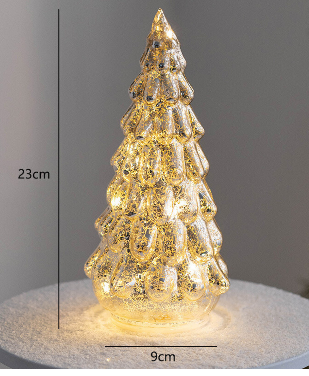 Gleaming Glass Christmas Tree Decoration