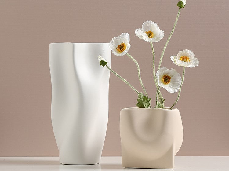 Unique Wave Ceramic Vase