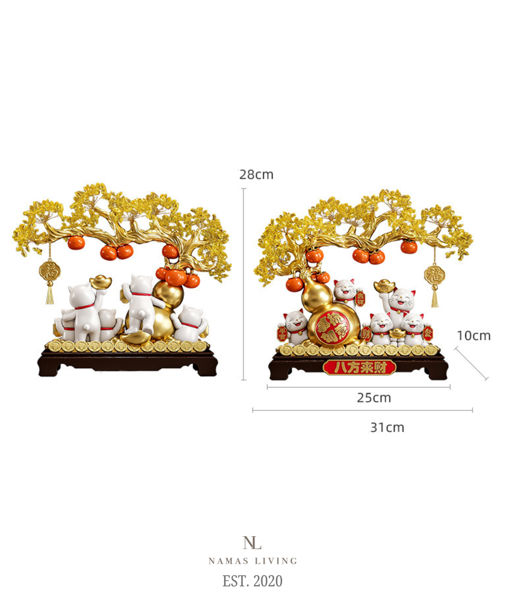 Yuan Bao Lucky Cat Decor