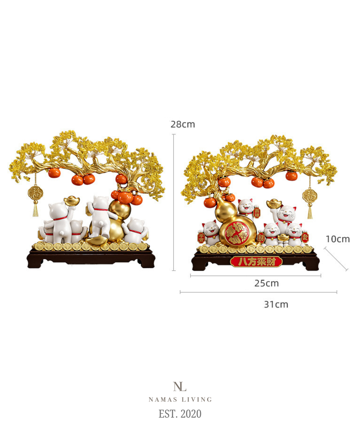 Yuan Bao Lucky Cat Decor