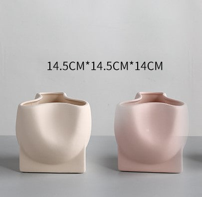 Unique Wave Ceramic Vase