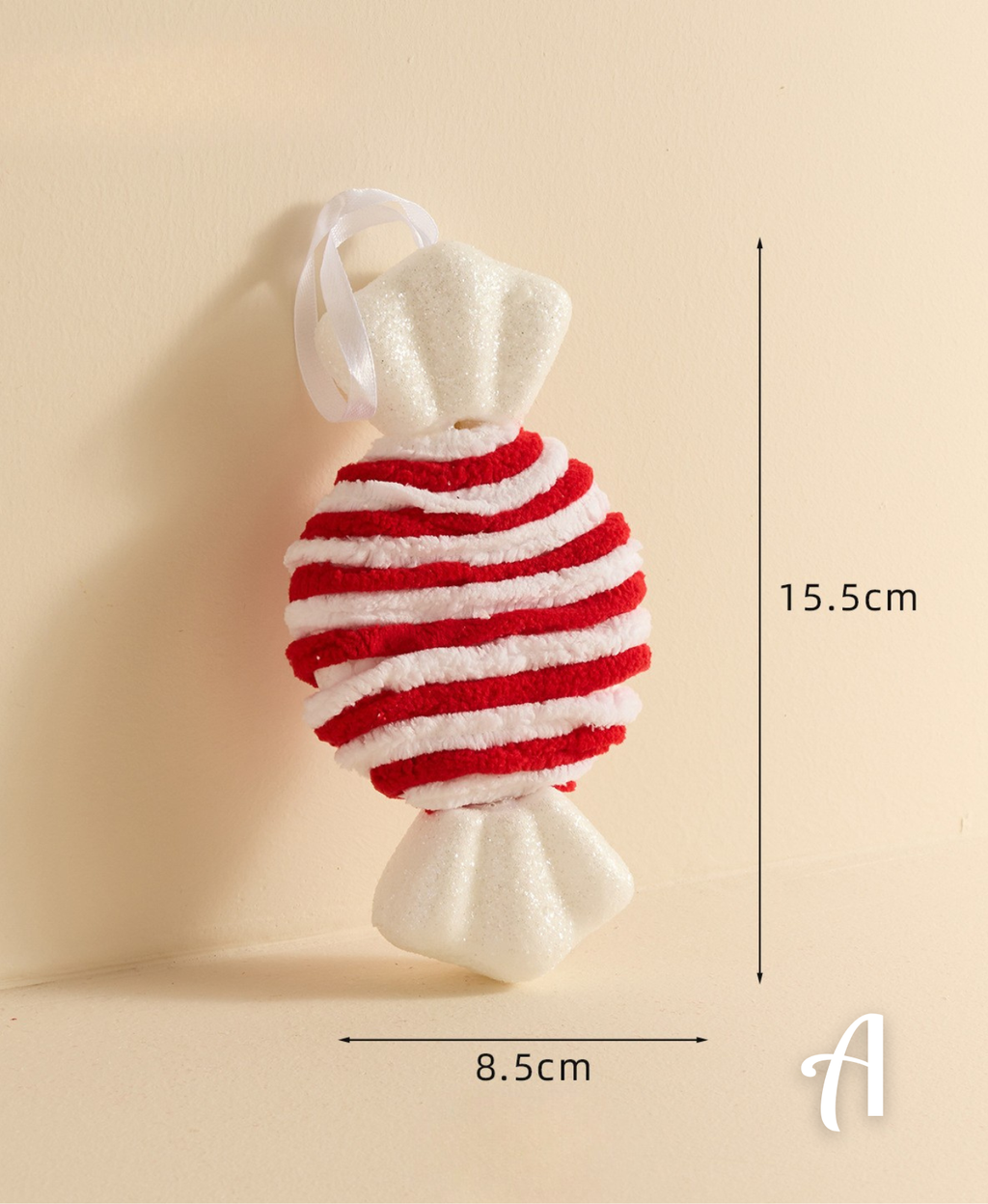 Candy Stripe Christmas Cracker Ornament