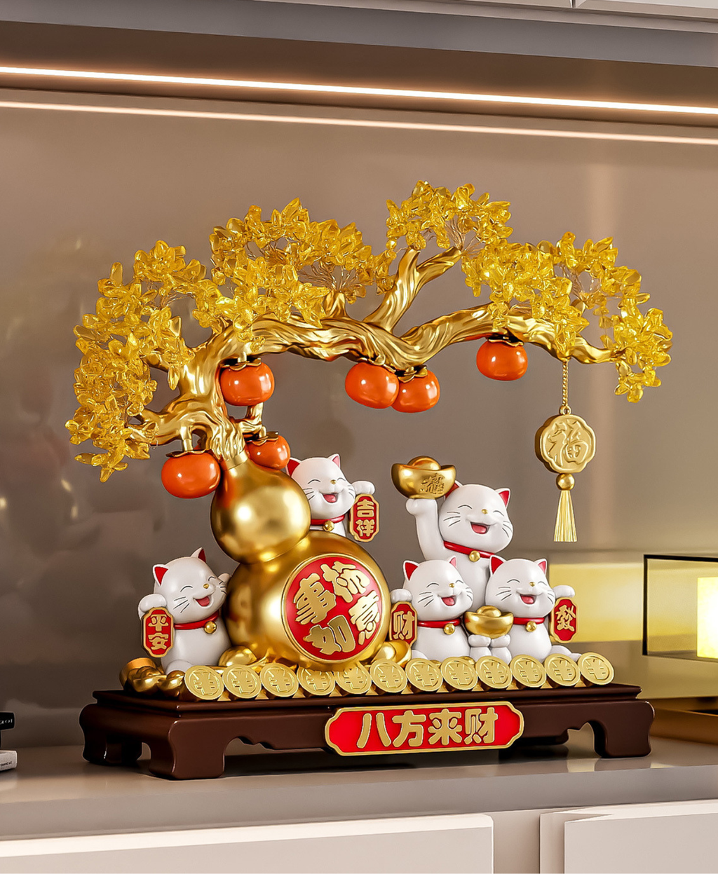 Yuan Bao Lucky Cat Decor