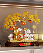 Yuan Bao Lucky Cat Decor
