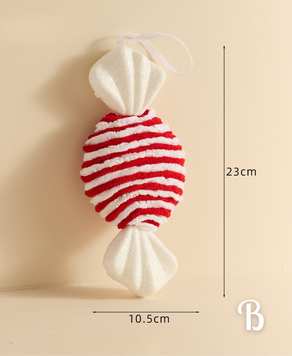 Candy Stripe Christmas Cracker Ornament