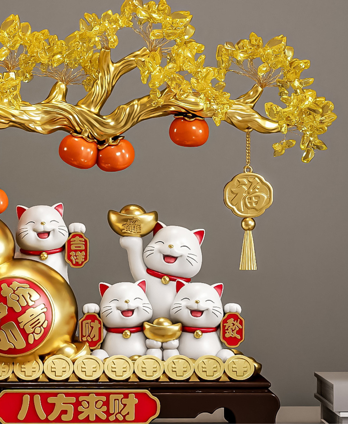 Yuan Bao Lucky Cat Decor